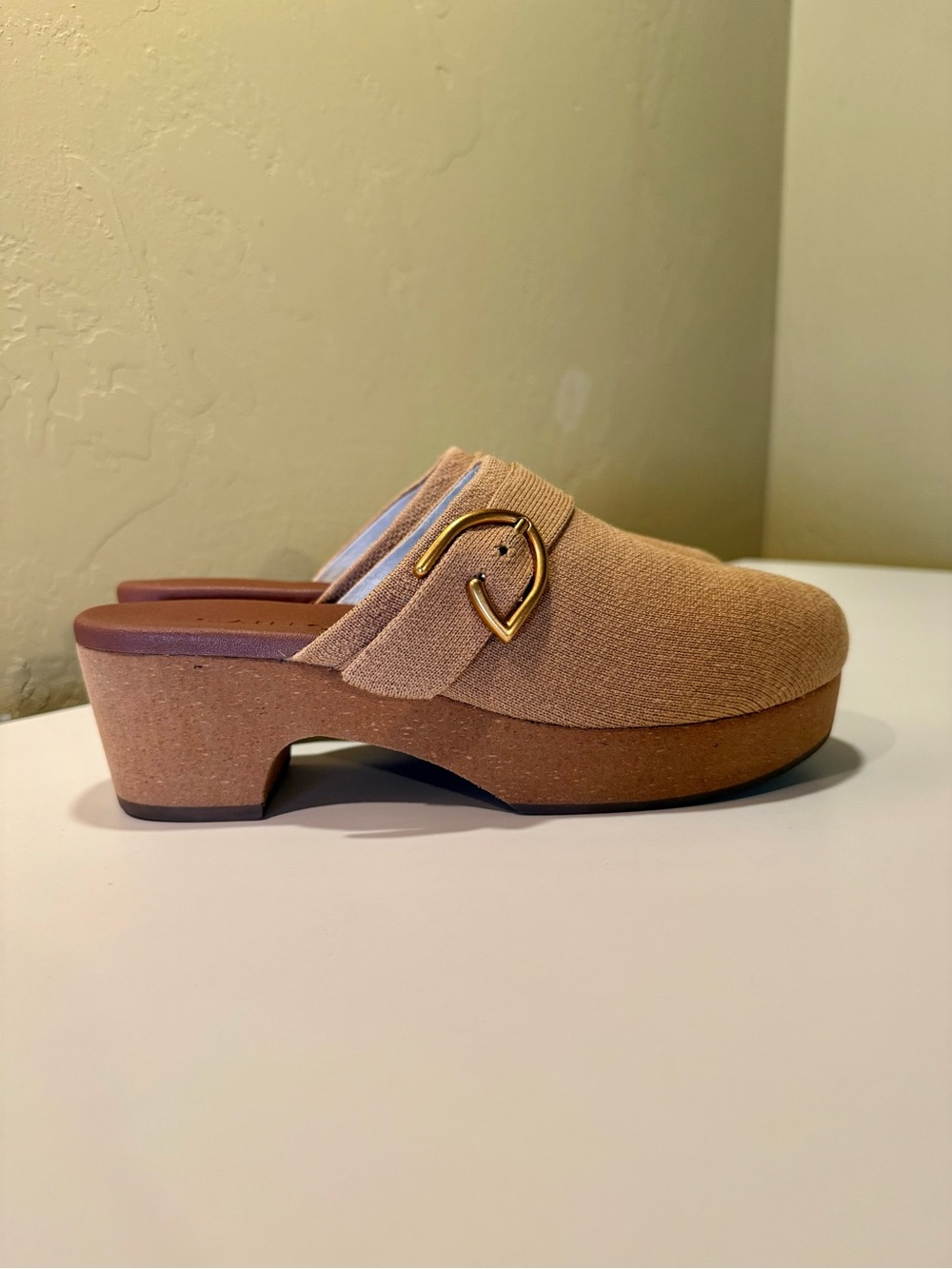 The Rothy's The Buckle Clog Tan Women's Size 7